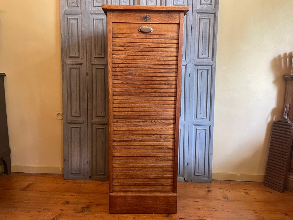 Rolluikkast Archiefkast Muziekkast Kantoorkast artdeco 1930, Antiek en Kunst, Ophalen