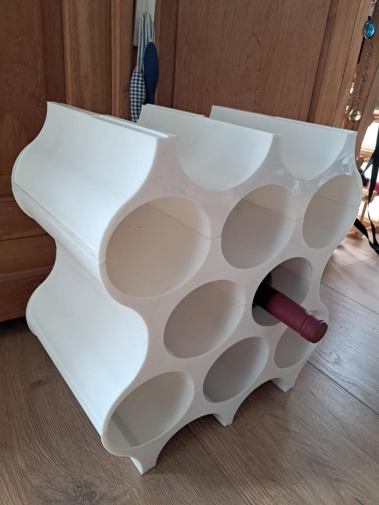 Koziol Set-Up wijnrek / flessenrek, Kunststof, 5 tot 15 flessen, Ophalen of Verzenden, Zo goed als nieuw