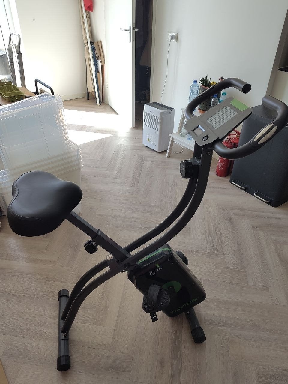 Cardio Fit Hometrainer (inklapbaar) met hartslagmeter, Ophalen, Gebruikt, Metaal, Benen