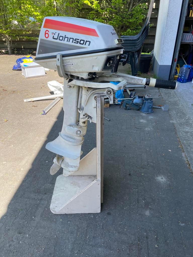 Johnson 6 pk buitenboordmotor - Sea-Horse, Ophalen, Gebruikt, Motor en Techniek, Zeilboot of Motorboot
