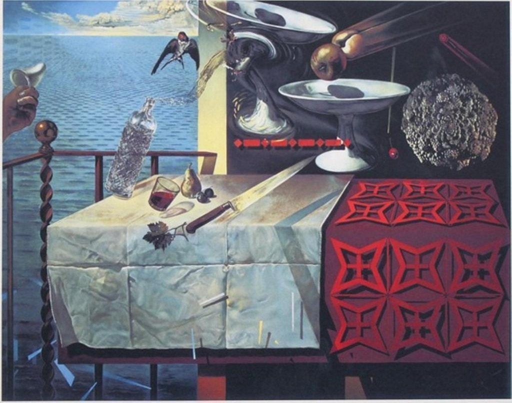 Salvador Dali(1904)Lithografie"Stillive fast Moving" Ges Gen, Antiek en Kunst, Personages en Fantasiefiguren, Ophalen of Verzenden