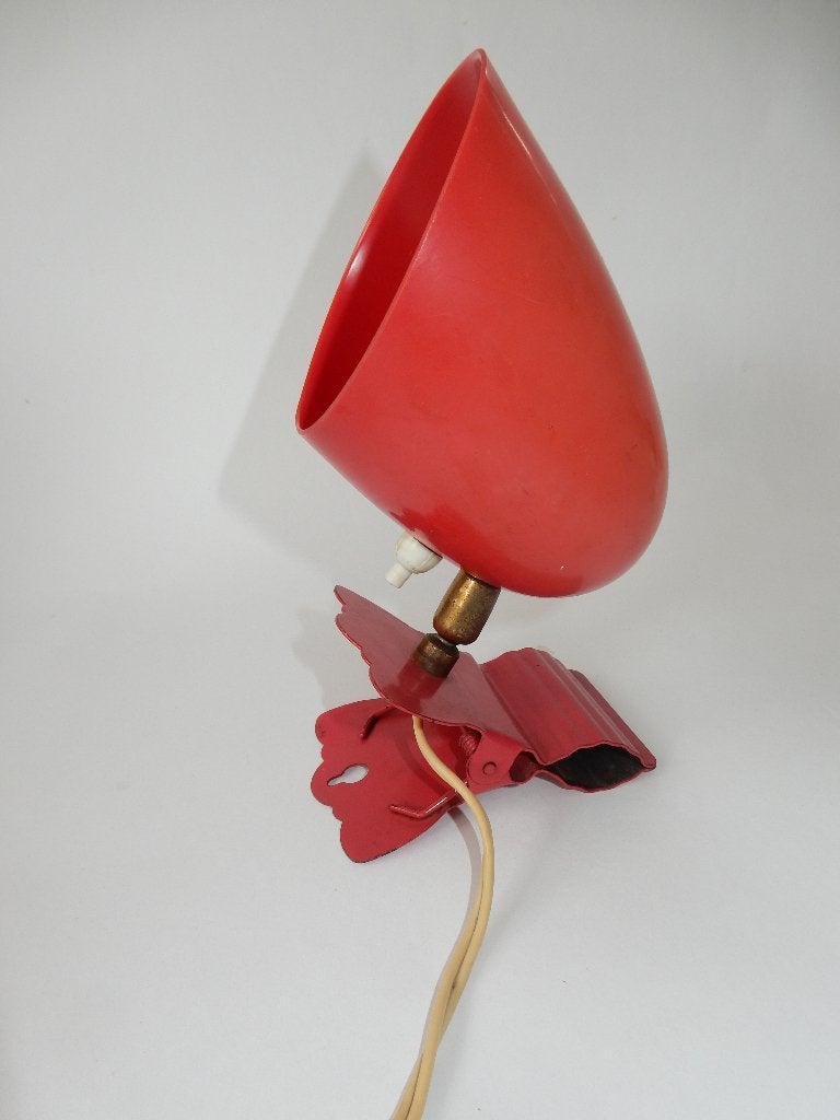 klemlamp Wandlamp Hala Zeist  jaren 50 /60, Huis en Inrichting, Bureaulamp, Kunststof, Vintage, 20 cm
