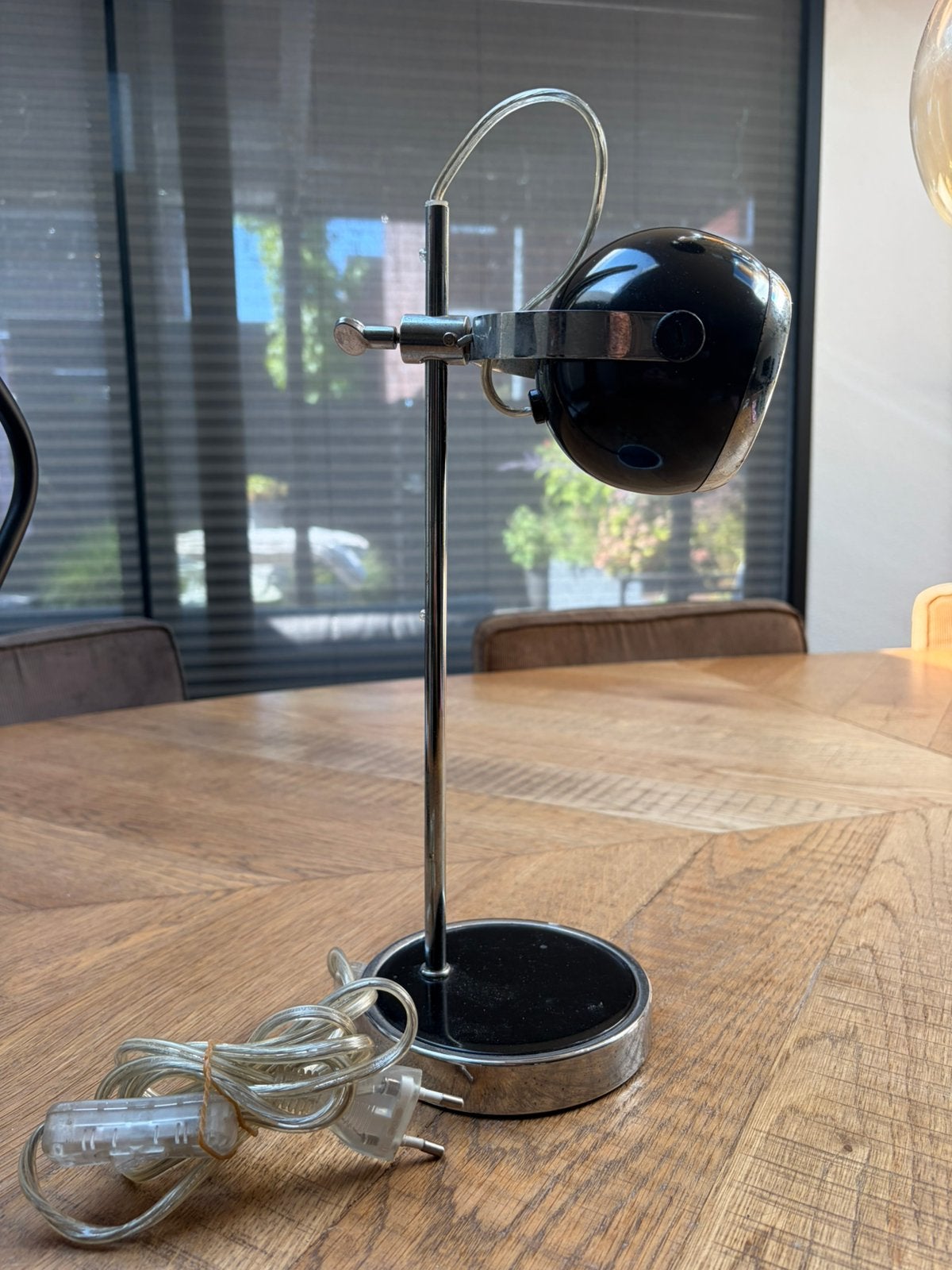 Vintage Space Age Eyeball lamp, Gebruikt, Overige merken, Vintage, E14 (klein)