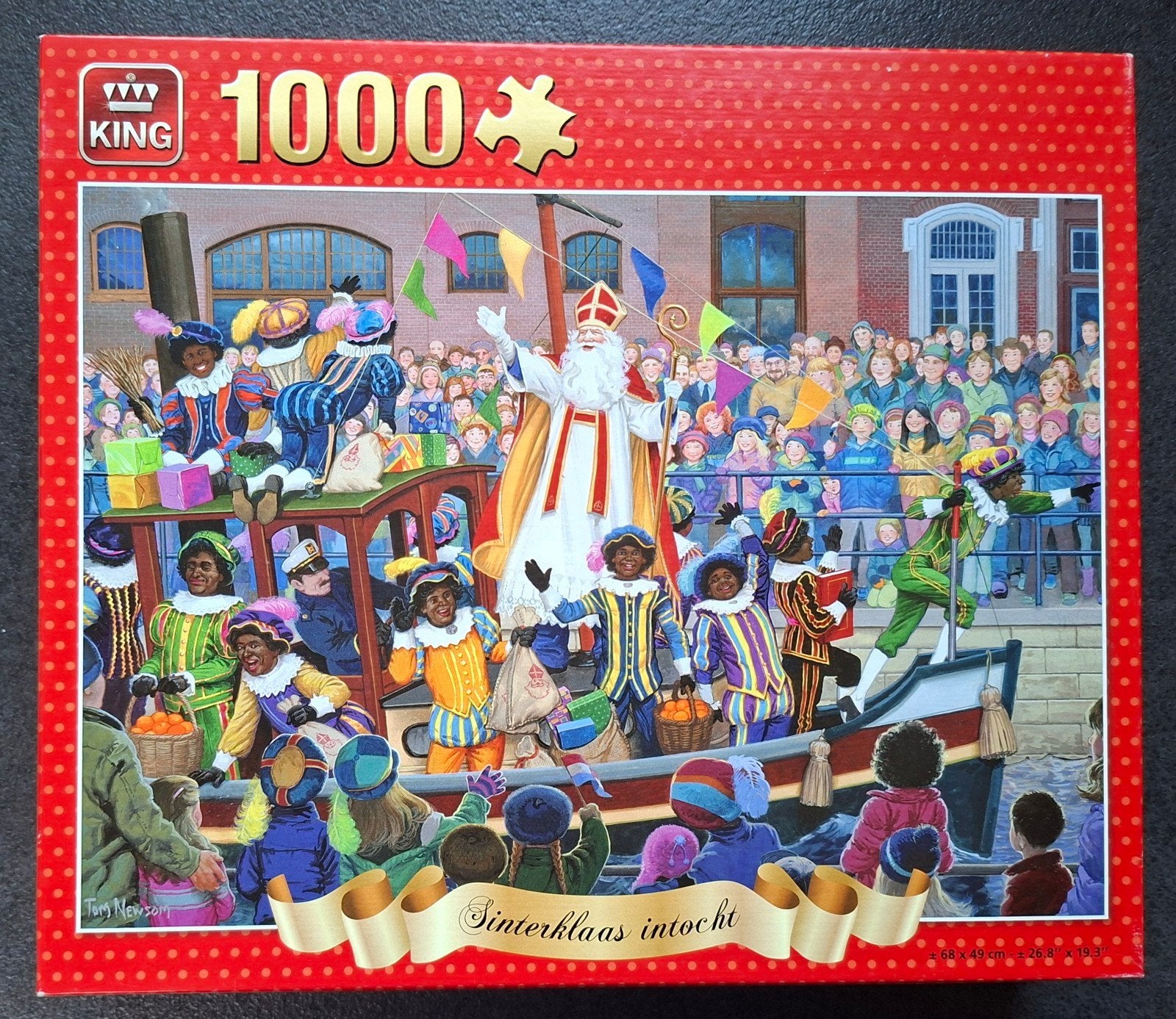 King Puzzel Sinterklaas intocht ( 1000 stukken) Vintage, Ophalen of Verzenden