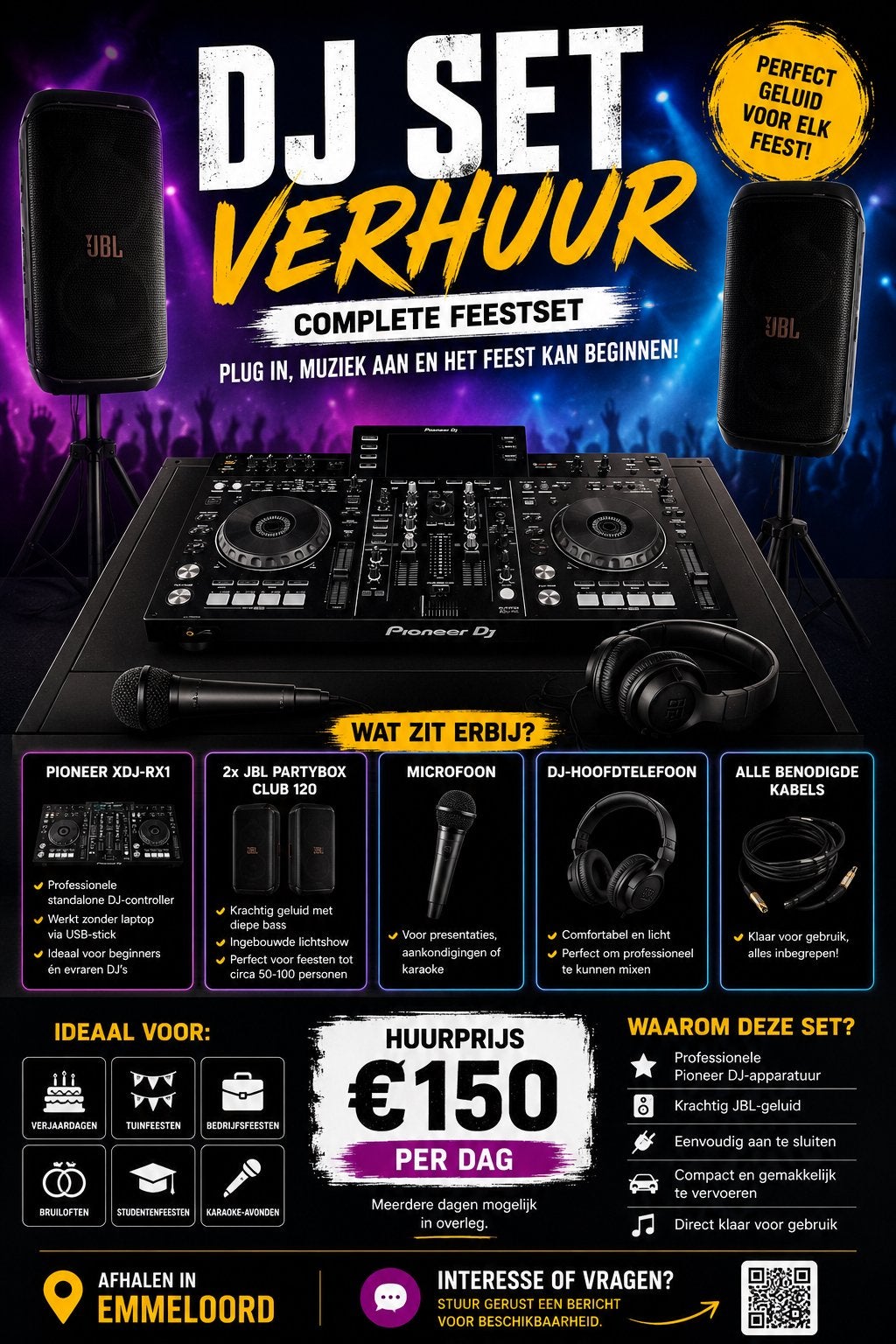 DJ Set Verhuur – Complete Feestset, Ophalen, Overige