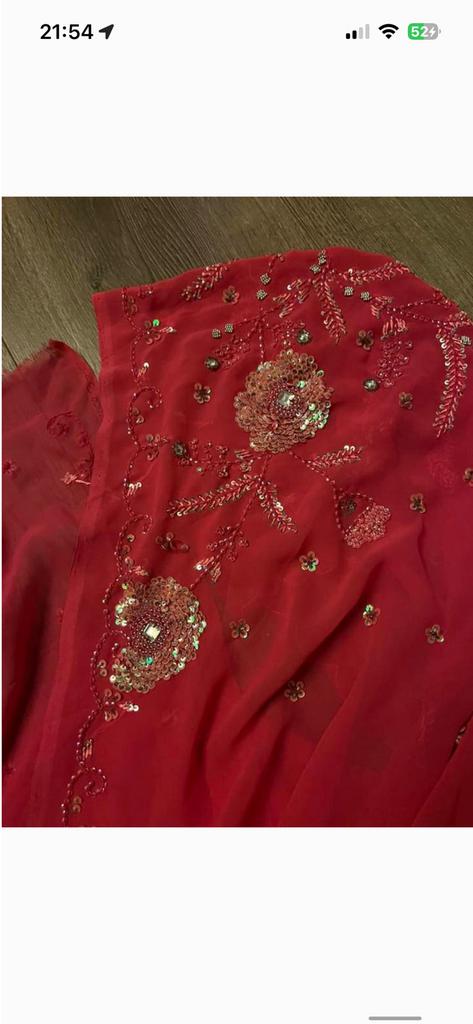 indiase sari, Kleding | Dames, Gelegenheidskleding, Ophalen, Zo goed als nieuw, Roze, Overige typen