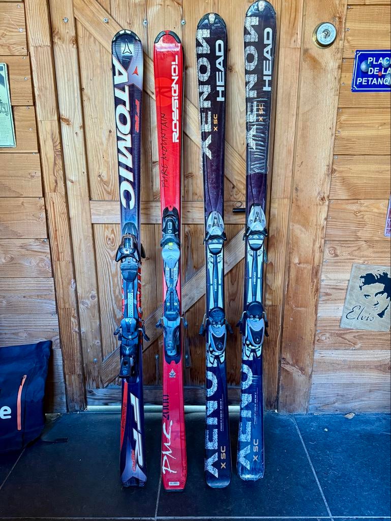 Unieke kans: 4 paar ski's voor het hele gezin - Mooie prijs!, Ophalen, 160 tot 180 cm, Gebruikt, Atomic