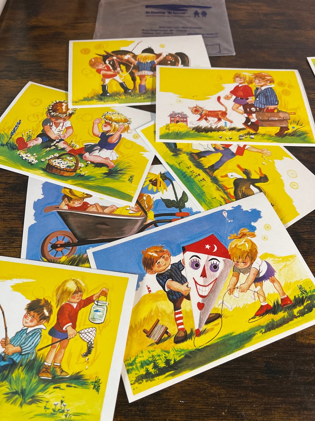 Vintage Ansichtkaarten Stichting De Opbouw - Will Berg, Verzamelen, Ophalen of Verzenden, 1960 tot 1980, Ongelopen