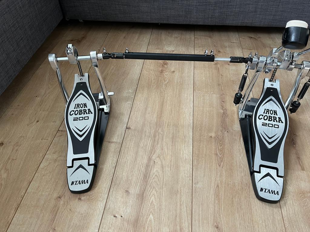 Tama iron cobra 200 double bass pedal, Ophalen of Verzenden, Zo goed als nieuw, Tama