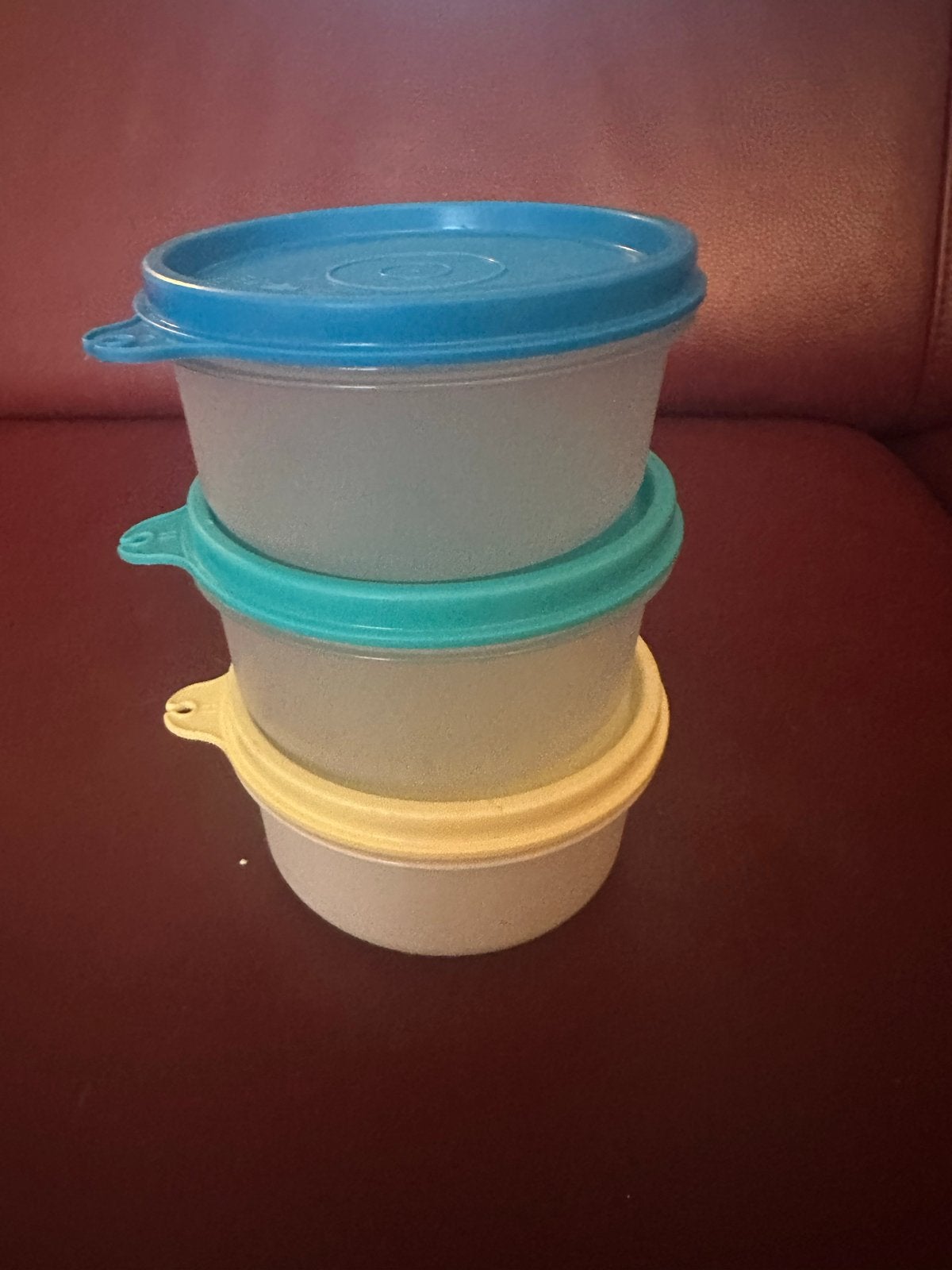 Set van 3 Tupperware schaaltjes met deksel, Gebruikt, Overige kleuren, Schaal, Ophalen of Verzenden