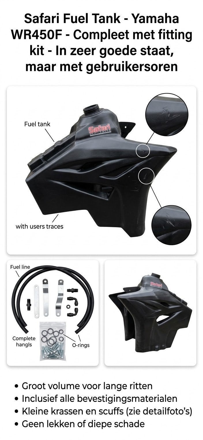 Safari Brandstoftank Yamaha WR450F - Compleet, Ophalen of Verzenden