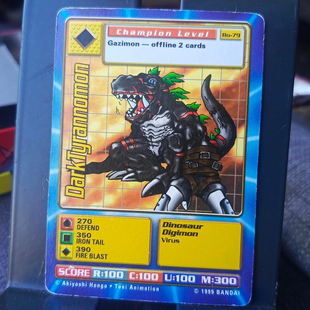 Digimon Kaart Darktyrannomon Bo-79 Champion Level, Hobby en Vrije tijd, Verzamelkaartspellen | Overige, Ophalen of Verzenden, Gebruikt