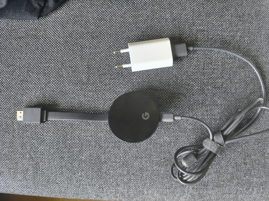 Originele Google Chromecast Ultra 4K en HDR in goede staat, Ophalen of Verzenden, Zo goed als nieuw, HDMI