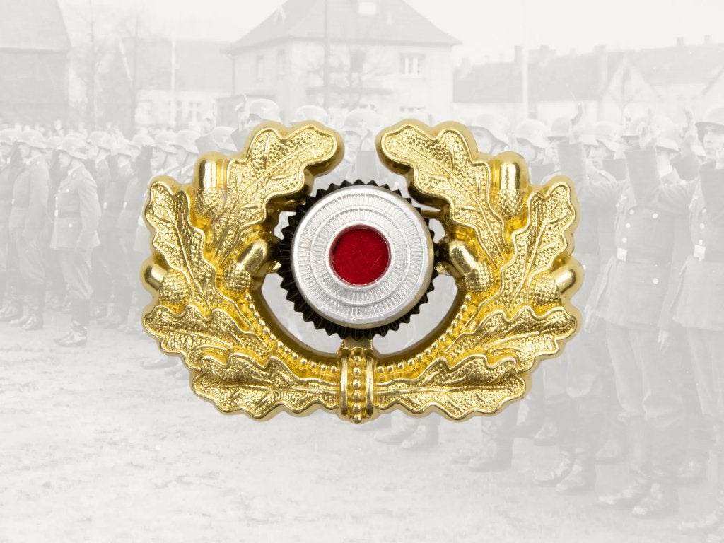 Embleem,Badge,Pet,Kepie,Generaal,Duitsland,Wehrmacht,SS, Verzenden, Landmacht, Duitsland, Embleem of Badge