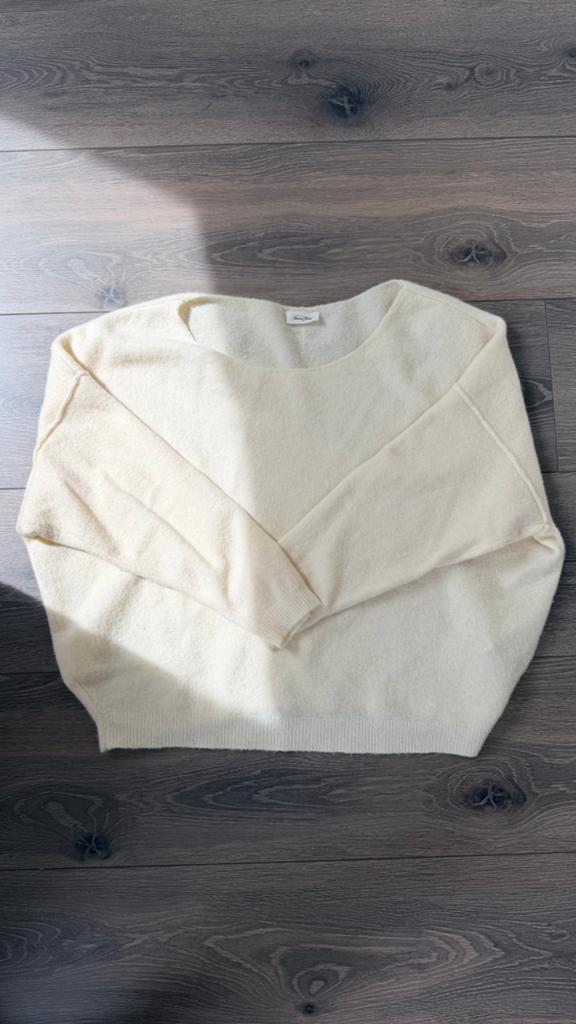 American Vintage truitje met halve mouwen, Ophalen of Verzenden, Zo goed als nieuw, Maat 38/40 (M), Beige