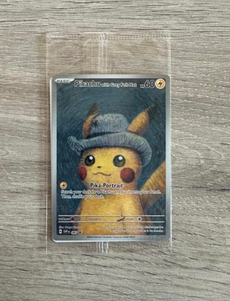 Pikachu With Grey Felt Hat Van Gogh, Ophalen of Verzenden, Zo goed als nieuw