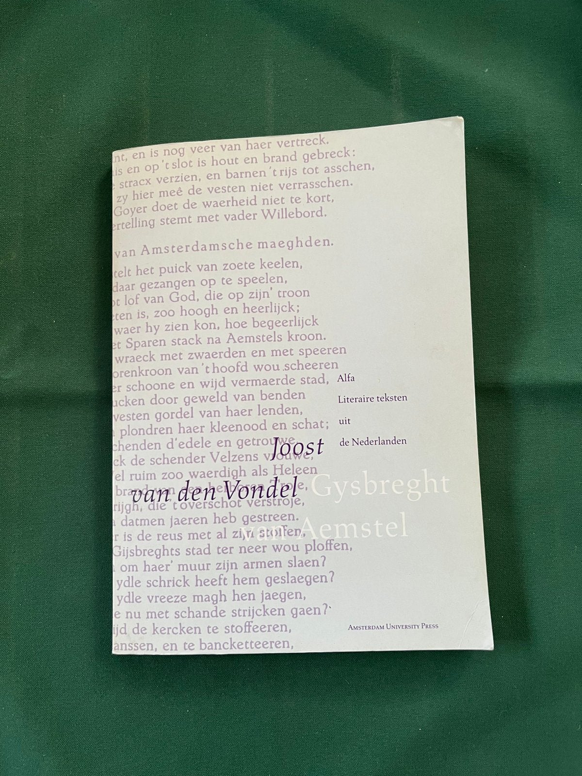 Joost van den Vondel - Gysbreght van Aemstel, Boeken, Ophalen of Verzenden, Gelezen, J. van den Vondel