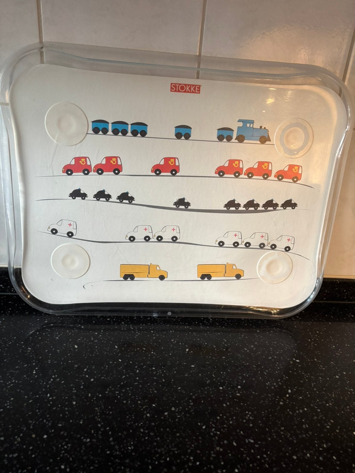 Stokke eettafelbladbeschermer, Ophalen of Verzenden, Gebruikt