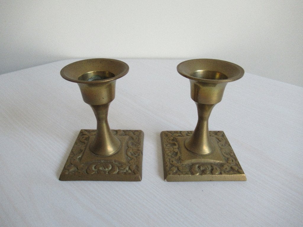 2 koperen kandelaars, Antiek en Kunst, Antiek | Koper en Brons, Ophalen of Verzenden, Koper