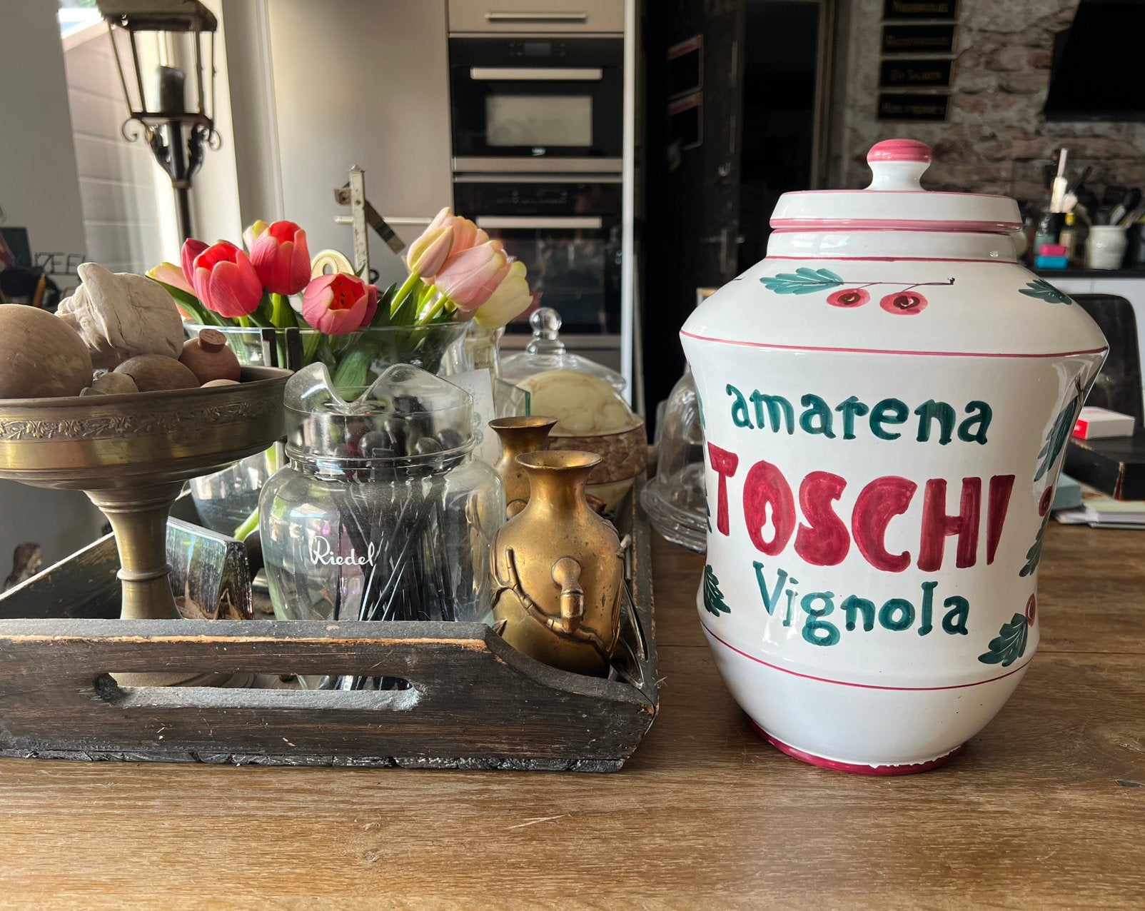 MOOIE VINTAGE AMARENA KERSEN POT, Ophalen