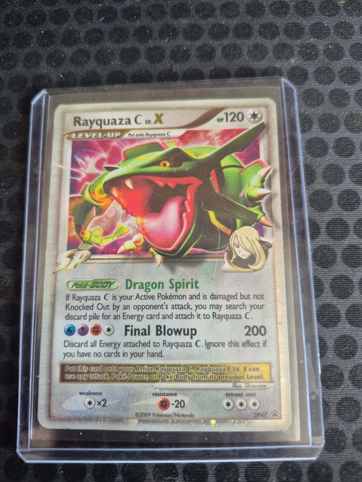 Rayquaza C LV.X Pokémon Kaart - DP47 Holo Rare, Ophalen of Verzenden, Zo goed als nieuw, Losse kaart, Foil