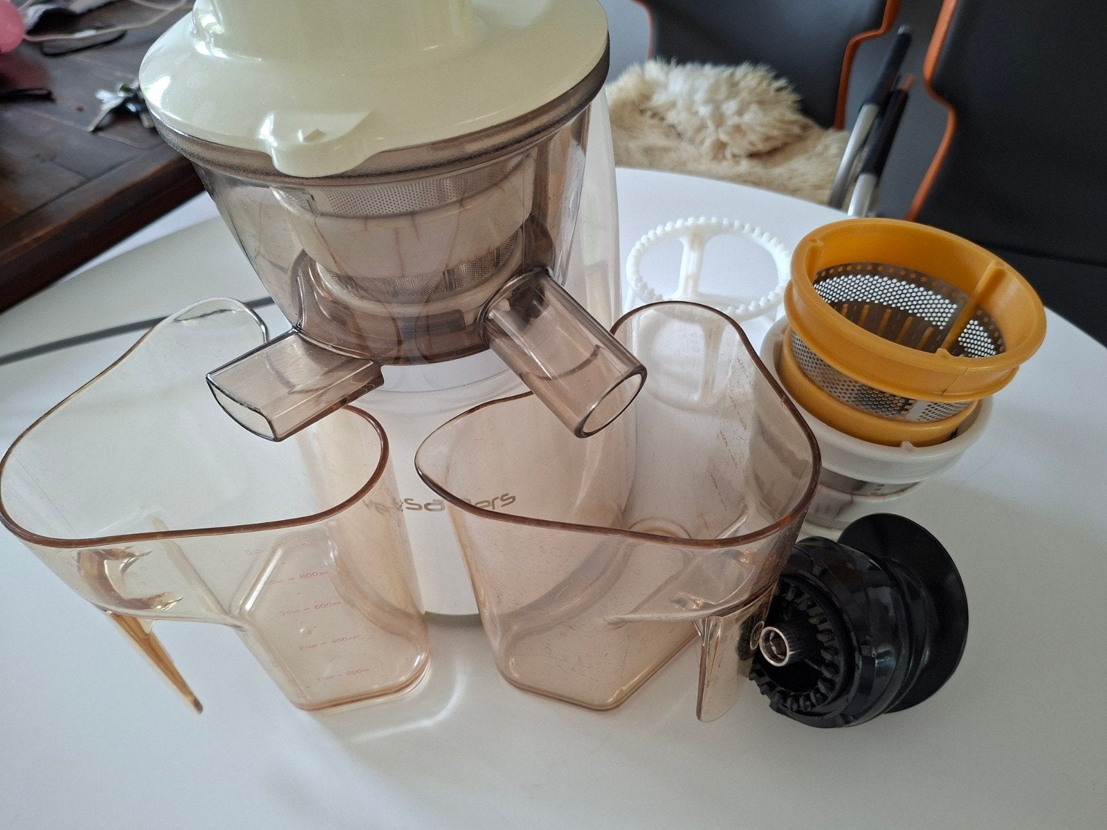 Versapers Slowjuicer - Wit, Compleet met Accessoires, Ophalen of Verzenden