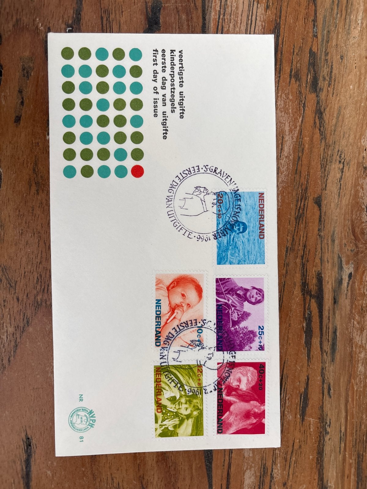 Kinderpostzegels 1966 Eerste Dag van Uitgifte, Ophalen of Verzenden, Beschreven, Nederland