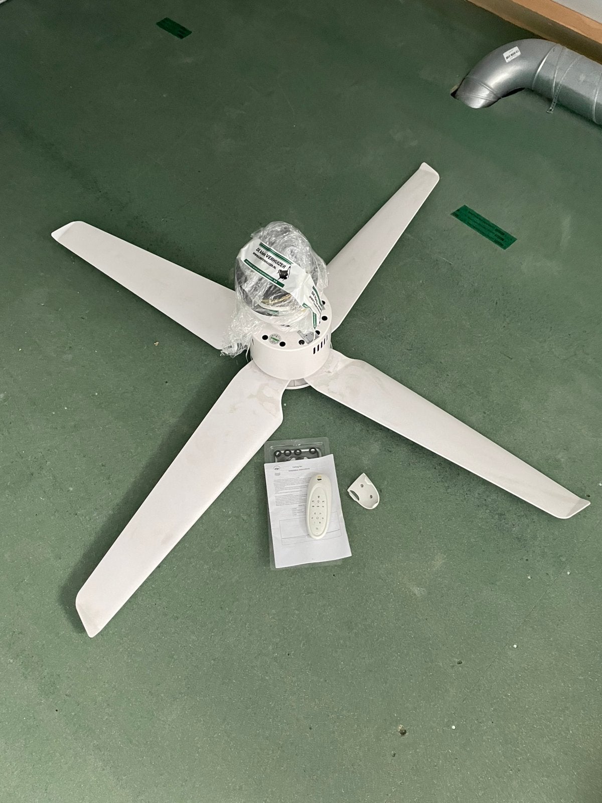 Ventilator plafond, Witgoed en Apparatuur, Ventilatoren, Ophalen, Zo goed als nieuw, Plafondventilator