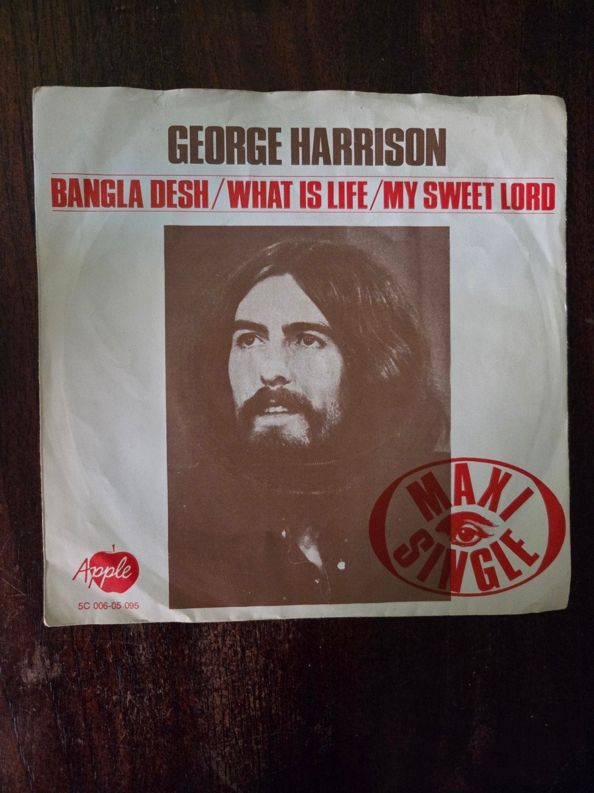 George Harrison - Bangla Desh / What Is Life / My Sweet Lord, Cd's en Dvd's, Gebruikt, 7 inch, Ophalen of Verzenden, Pop