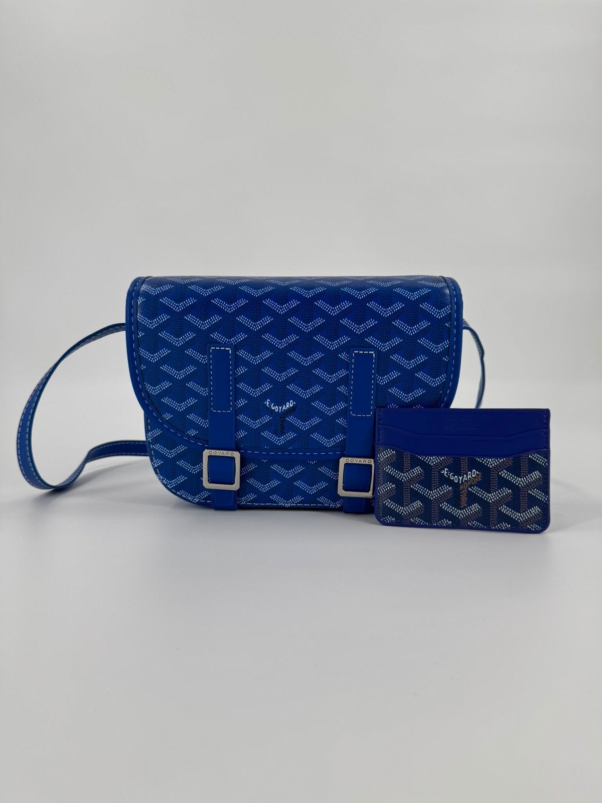 Goyard Schoudertasje & Kaarthouder - Blauw, Kleding | Heren, Ophalen, Zo goed als nieuw