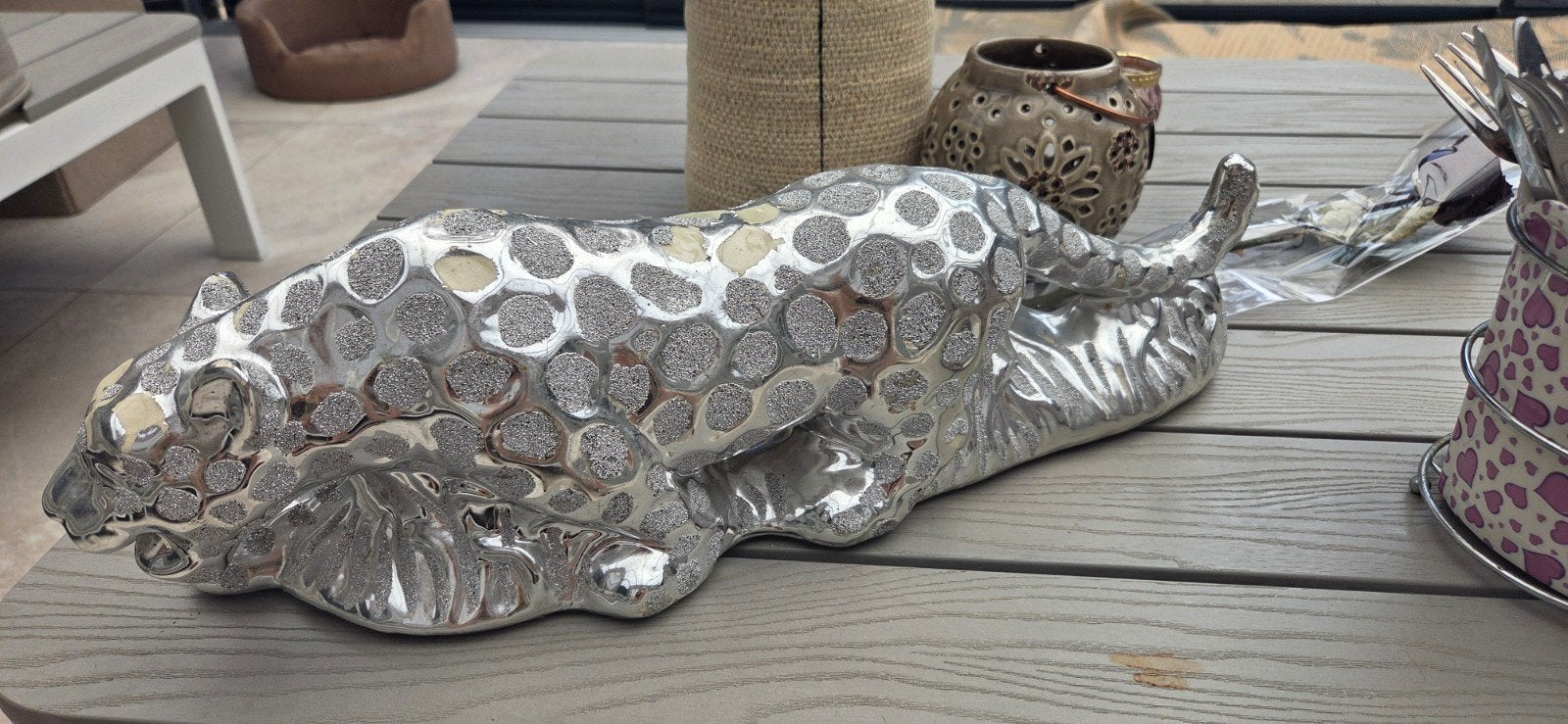 Panter  accessoirezilver aardewerk, Ophalen