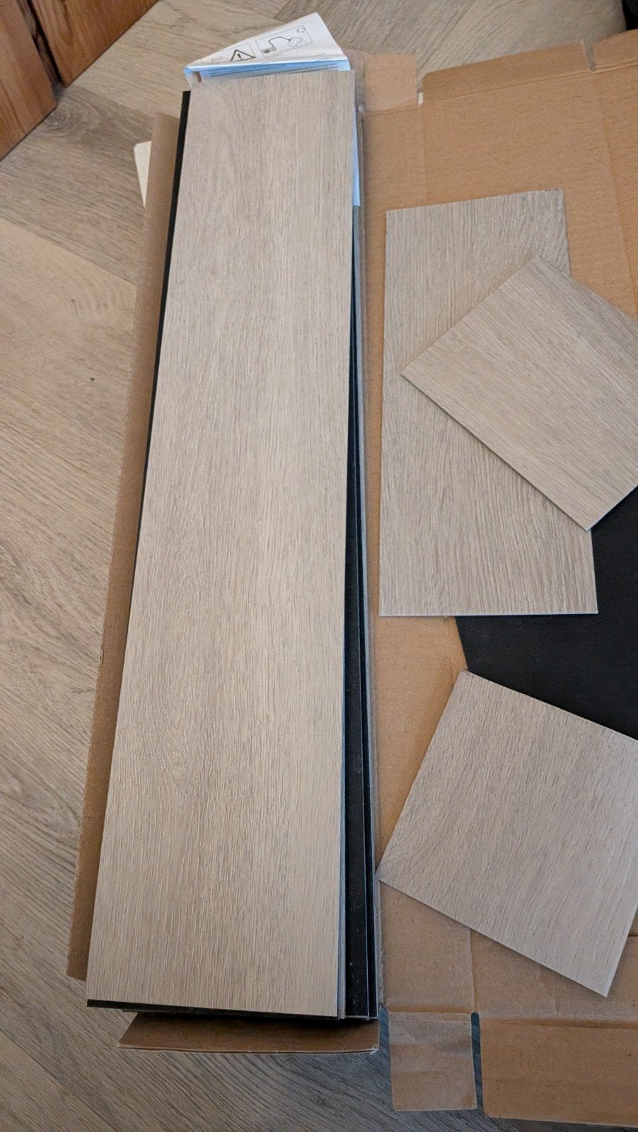 PVC Vloer Dryback Visgraat ~3m2, Ophalen, Nieuw, Minder dan 5 m², Vloerdelen of -planken