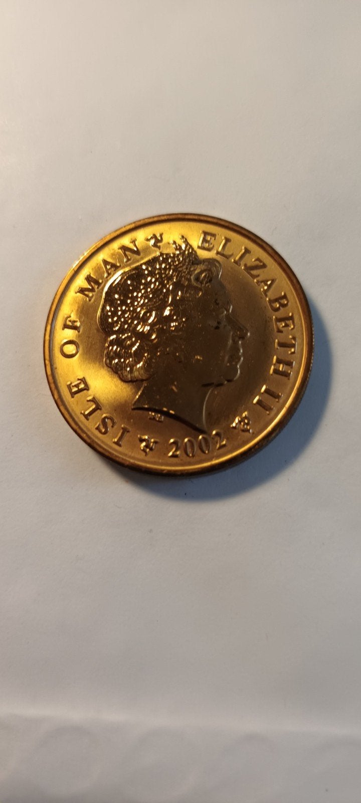 Euro Currency Converter Munt - Isle of Man Elizabeth 2002, Ophalen of Verzenden, Overige landen, Overige waardes, Losse munt