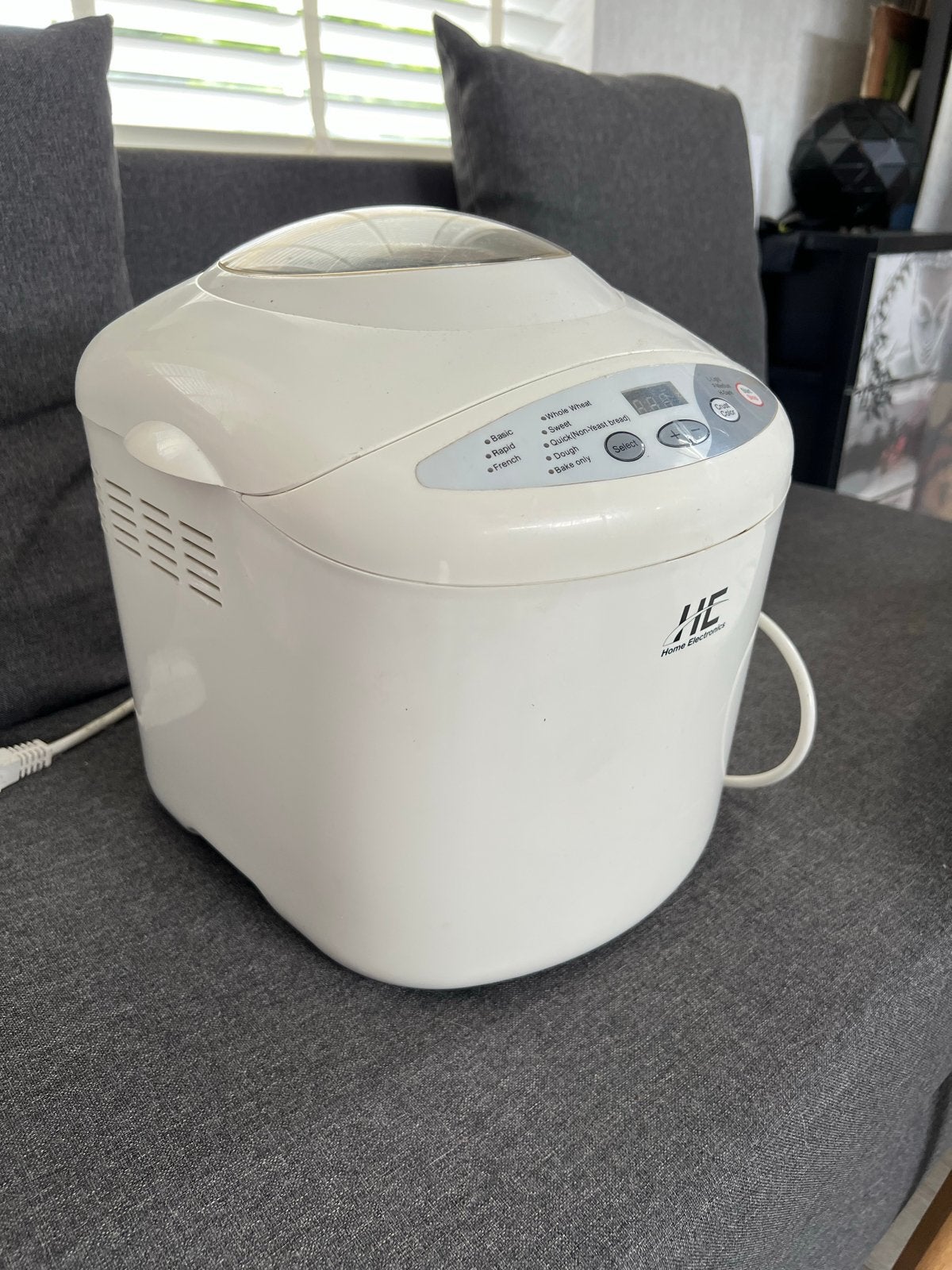 Home Electronics Broodbakmachine HEBR 400 - Wit, Witgoed en Apparatuur, Broodbakmachines, Nieuw, Met timer, 800 tot 1200 gram deeg