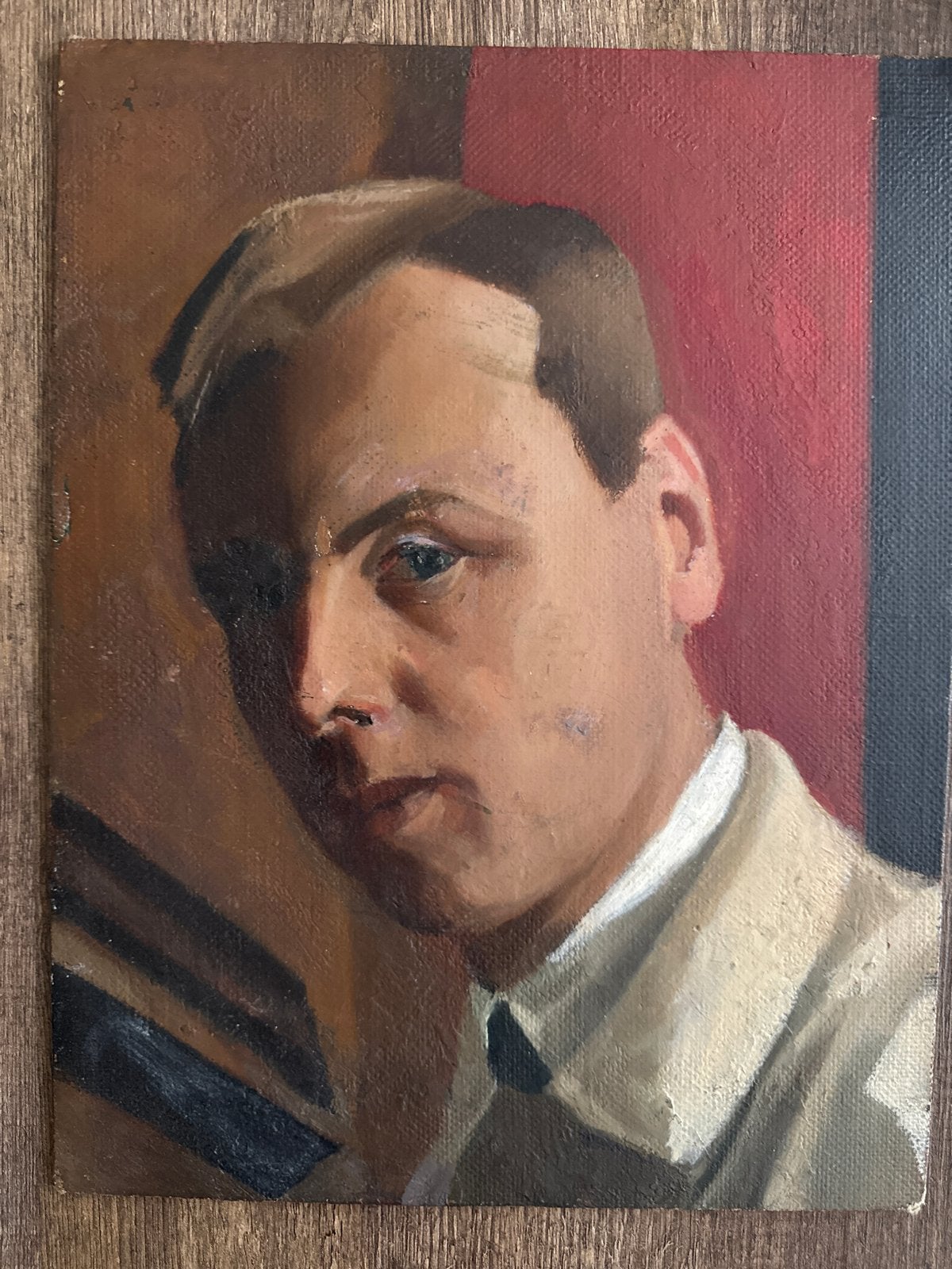 Zelfportret Cornelis Kloos 1925 - Olieverf op doek, Antiek en Kunst, Ophalen of Verzenden