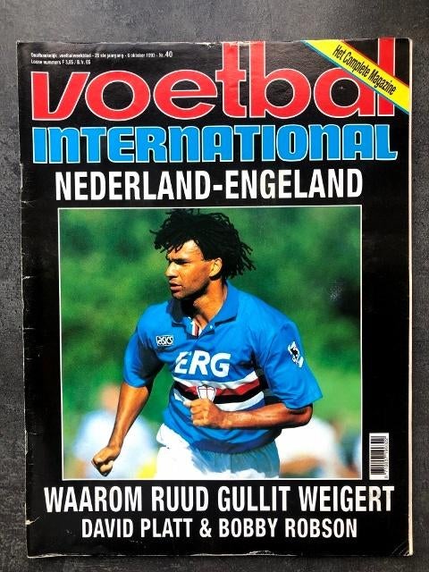 Voetbal International, 28e  jaargang, nr. 40, 1993, Ophalen, Gebruikt, Overige binnenlandse clubs, Boek of Tijdschrift