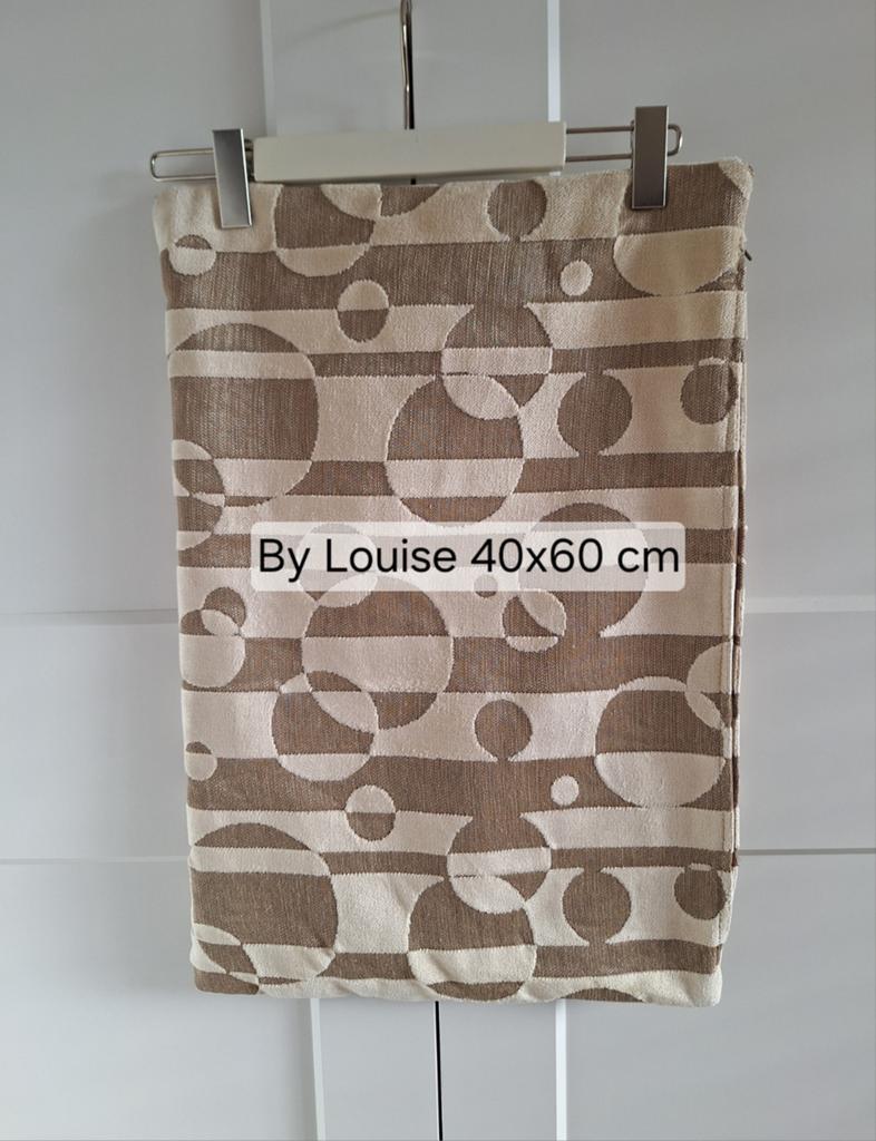 By Louise goud/crème sierkussen sloop 40x60 cm, Ophalen of Verzenden, Zo goed als nieuw, Overige kleuren, Rechthoekig