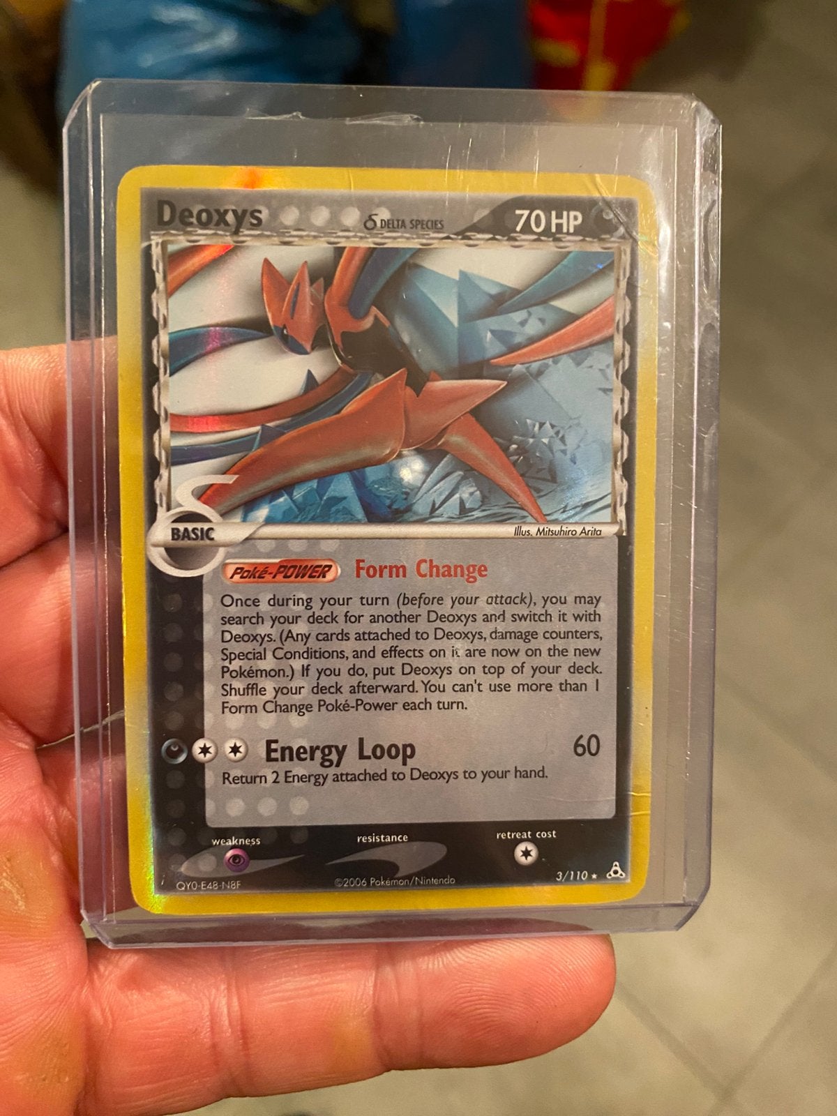 Deoxys holo kaart, Verzenden, Zo goed als nieuw