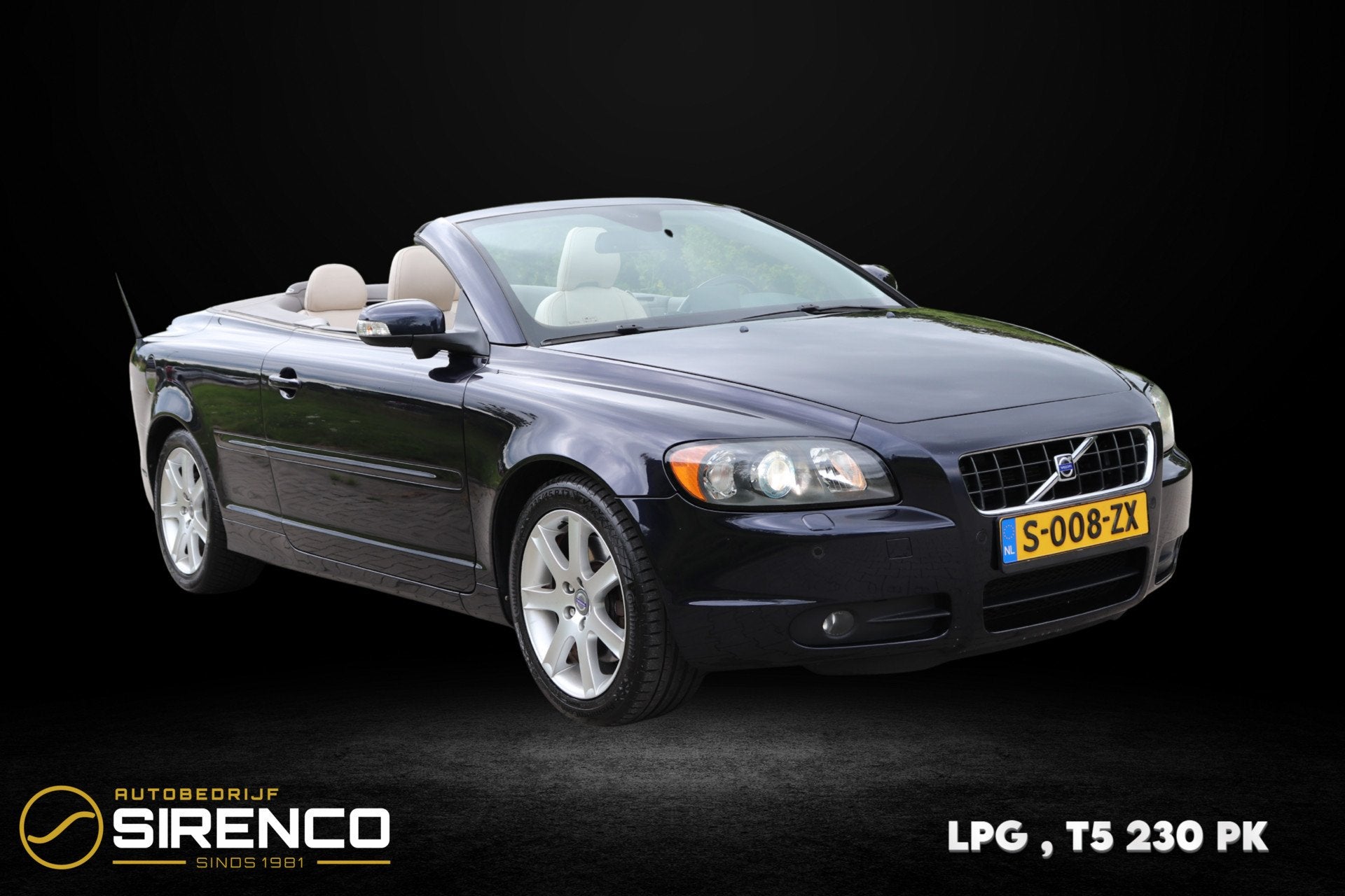 Volvo C70 Convertible 2.5 T5 summum | LPG | memory seat | le, Auto's, C70, Gebruikt, Beige, 1675 kg