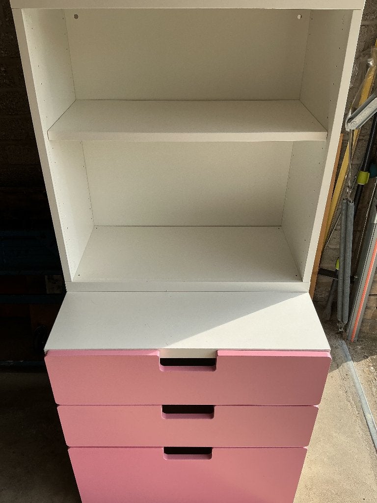 IKEA Stuva boekenkast ladenblok combinatie, Ophalen, 50 tot 70 cm, 105 cm of meer, Zo goed als nieuw