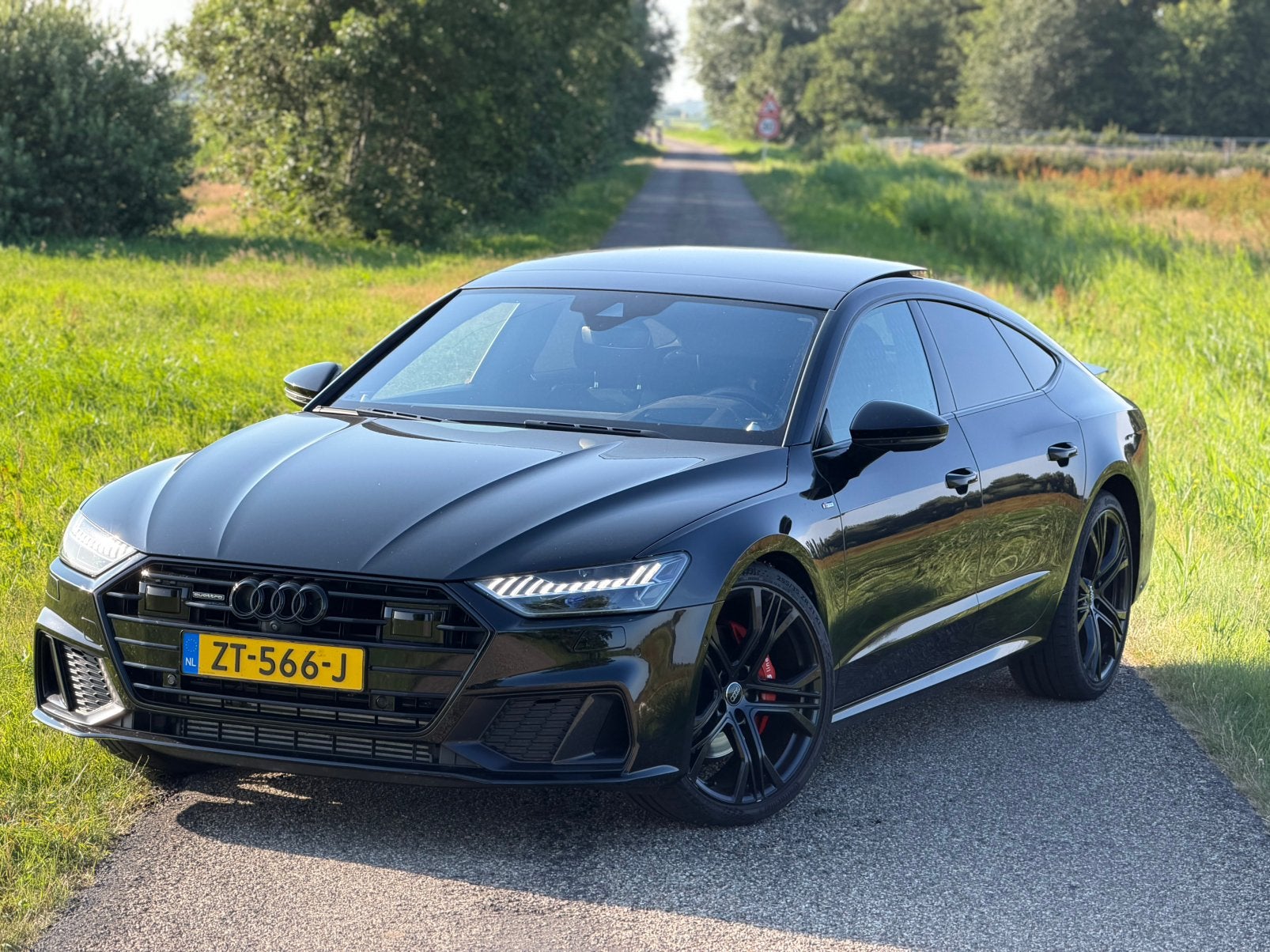 Audi A7 sportback 50 TDI Quattro 286pk Tiptronic 2018 Zwart, Auto's, Audi, 2000 kg, Particulier, Dealer onderhouden, Geïmporteerd