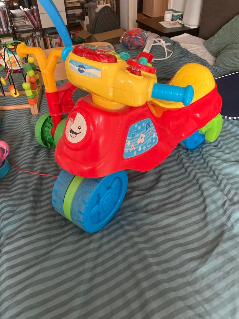 VTech Baby Walker Motorfiets - Rood/Geel, Ophalen, Gebruikt, 6 maanden tot 2 jaar