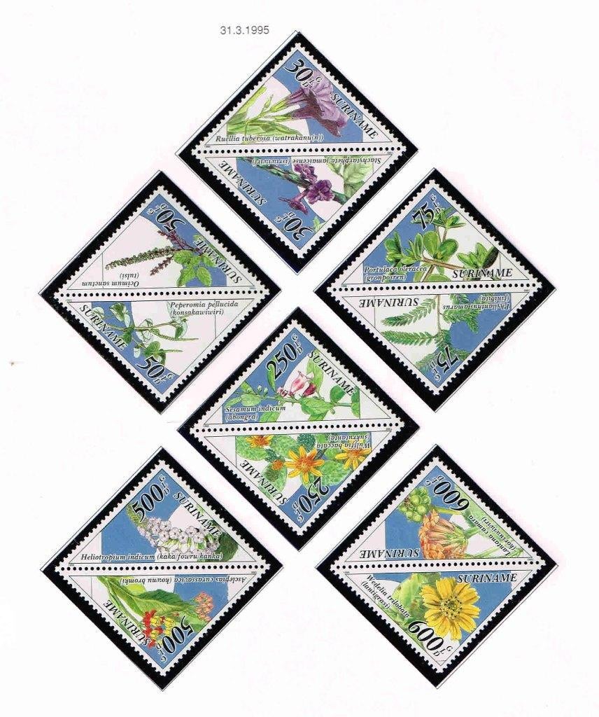 Suriname 1995 Bloemen 832/43 /s6.1, Verzenden, Postfris