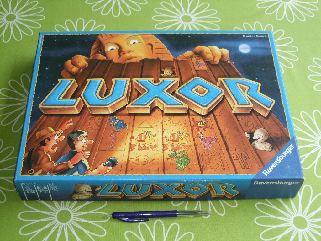 Luxor - het bordspel met de hiërogliefenwand, Een of twee spelers, Ophalen of Verzenden, Zo goed als nieuw