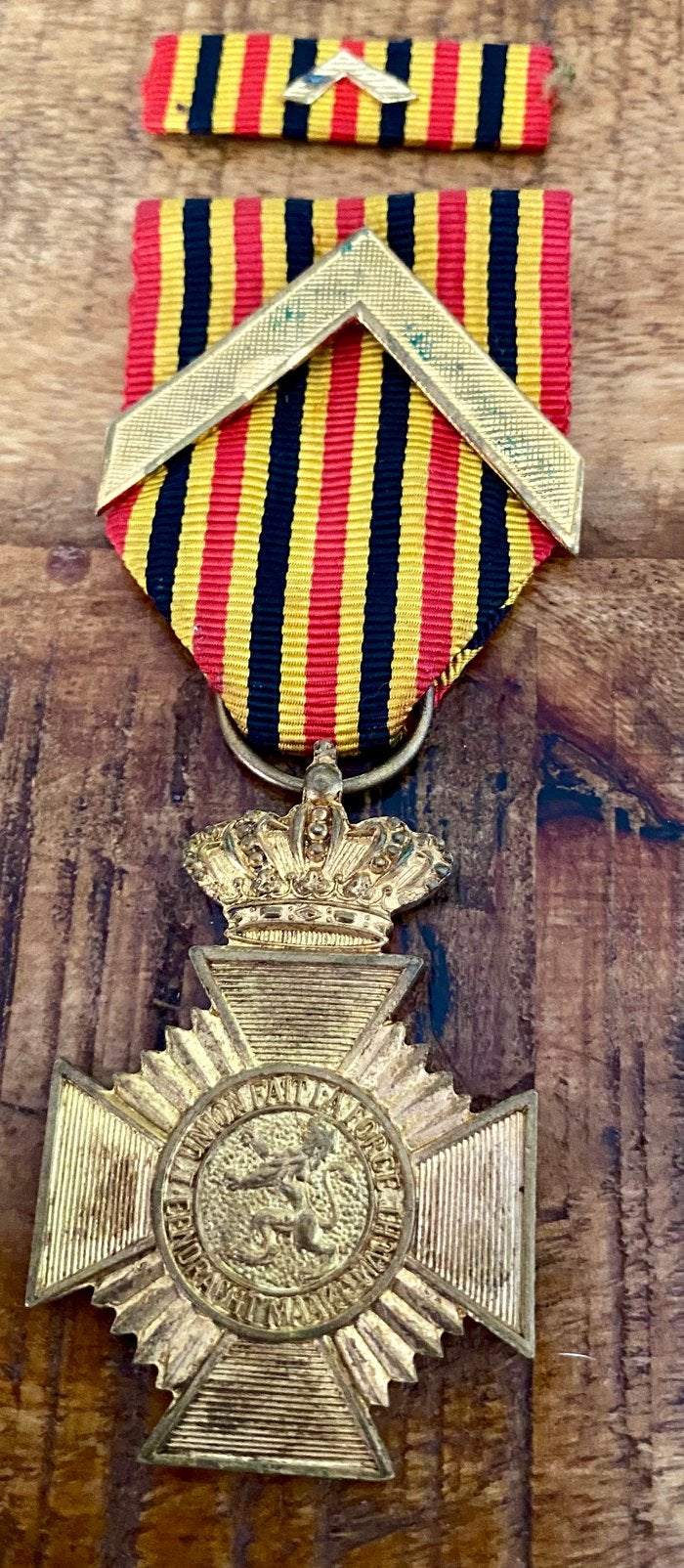 Belgische medaille voor langdurige trouwe dienst met baton, Verzenden, Landmacht, Overige gebieden, Lintje, Medaille of Wings