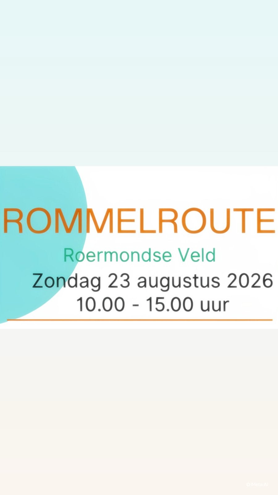 Rommelroute Roermondse Veld, Zondag 23 Augustus 10-15 uur, Diversen, Ophalen