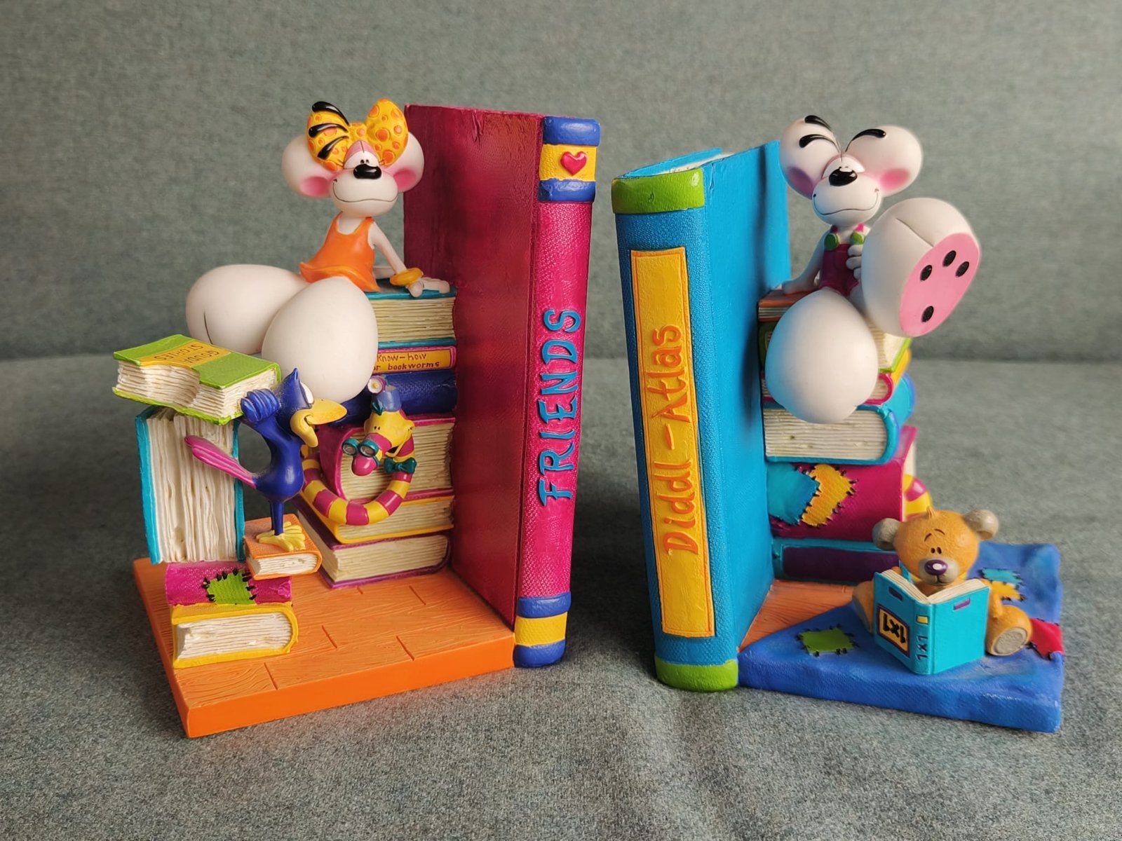 Diddl en Diddlina boekensteunen - Zeldzaam item!, Verzamelen, Ophalen, Verschillende figuren, Gebruikt, Overige typen