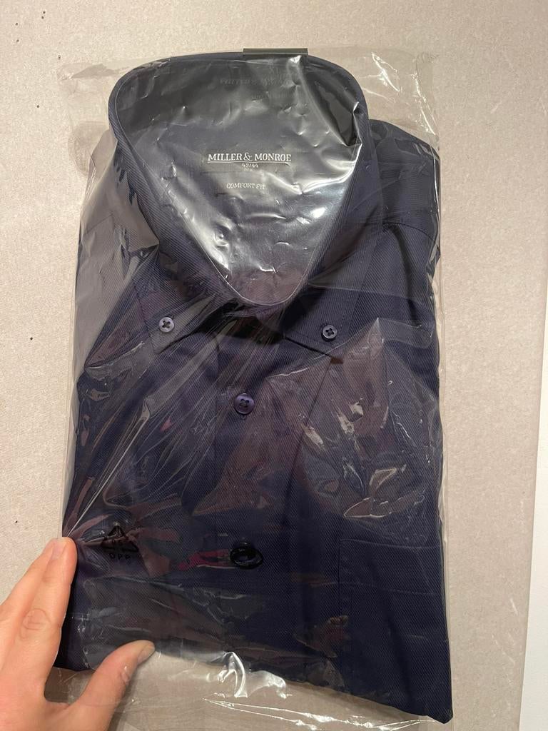 Nieuw Miller en Monroe overhemd, Kleding | Heren, Ophalen of Verzenden, Nieuw, Blauw, Overige halswijdtes