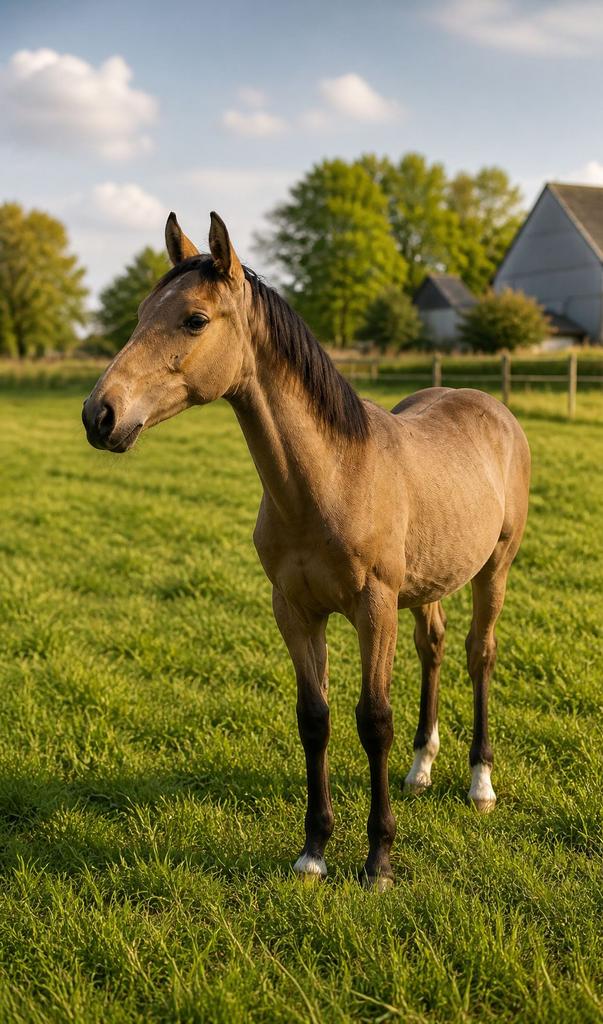 Valk jaarling kruising PRE x White Dream GF, Dieren en Toebehoren, Paarden, Hengst, Minder dan 160 cm, 0 tot 2 jaar, Dressuurpaard
