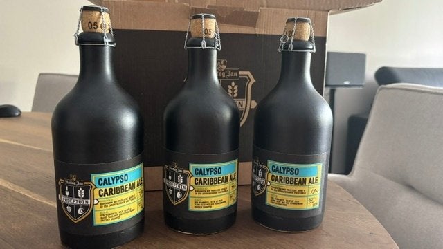 set van 3 Calypso Caribbean Ale, Ophalen, Nieuw, Flesje(s), Hertog Jan
